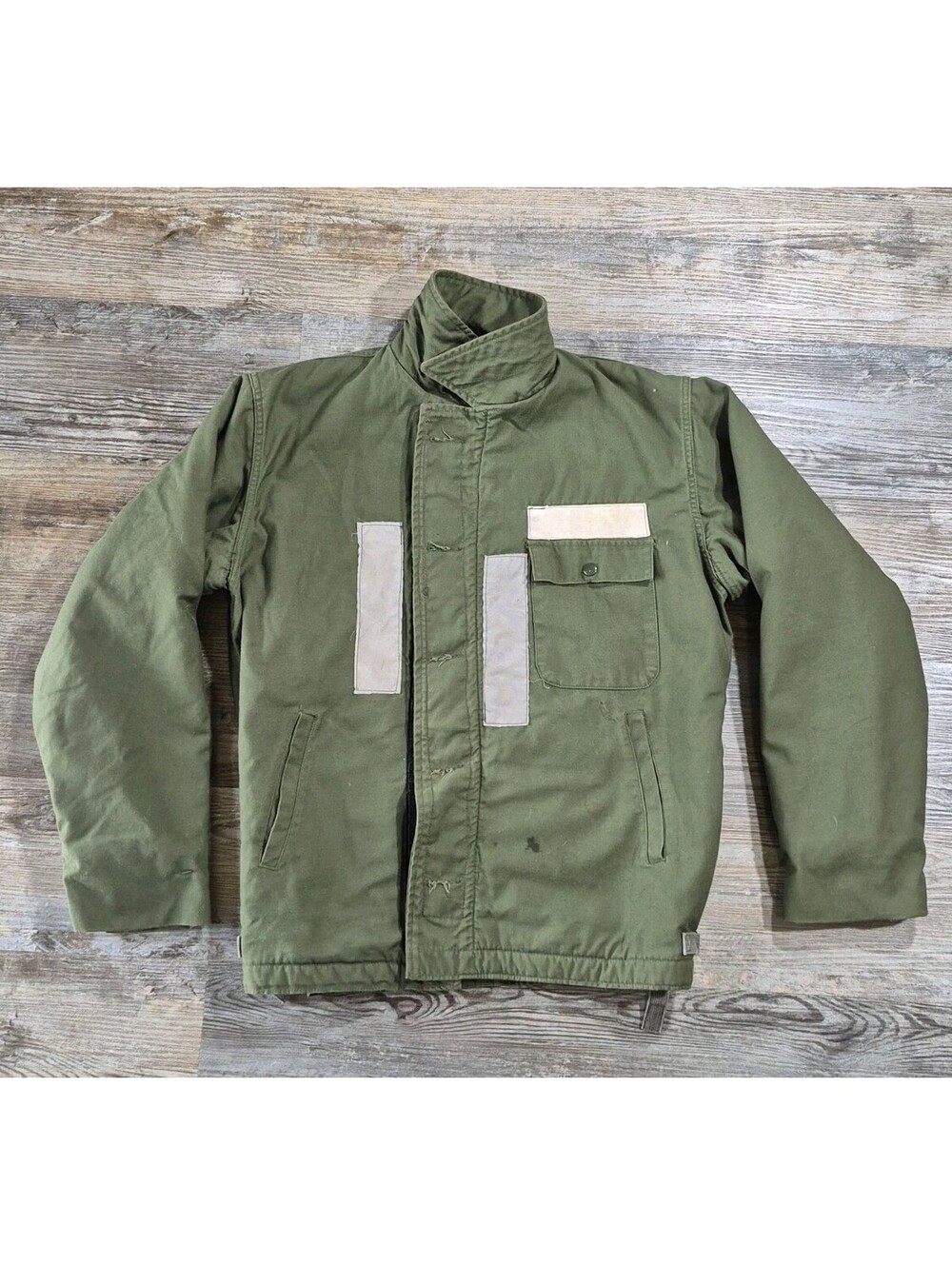 Vintage USA Military Cold Weather Permeable Deck Jacket FLT 1954 Men's L